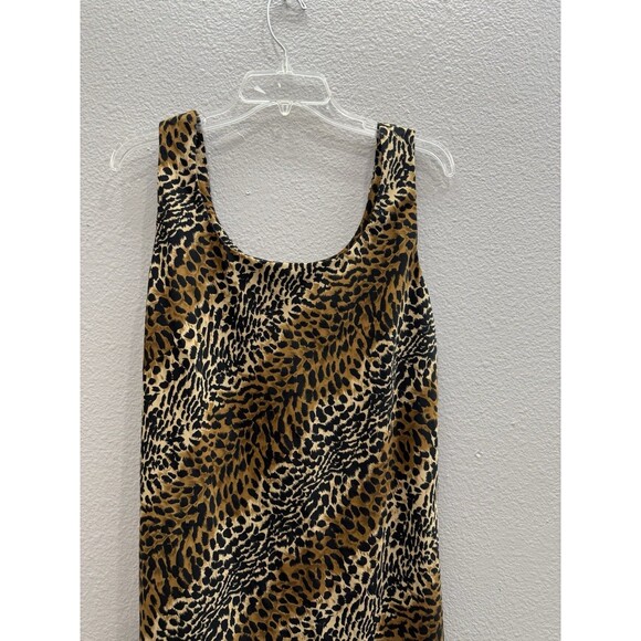 Jessica Howard Dress Size 16 Animal Print Maxi Sleeveless Long Modest - Picture 3 of 5